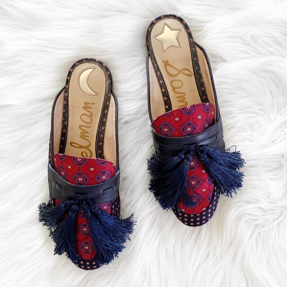 Sam Edelman Shoes - Sam Edelman Parsimon Brocade Tassel Mules